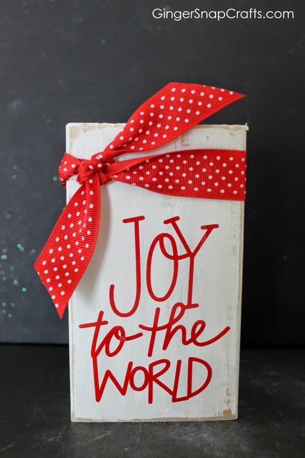 DIY ‘Joy to The World’ Block::Bloggers Best 12 Days of Christmas