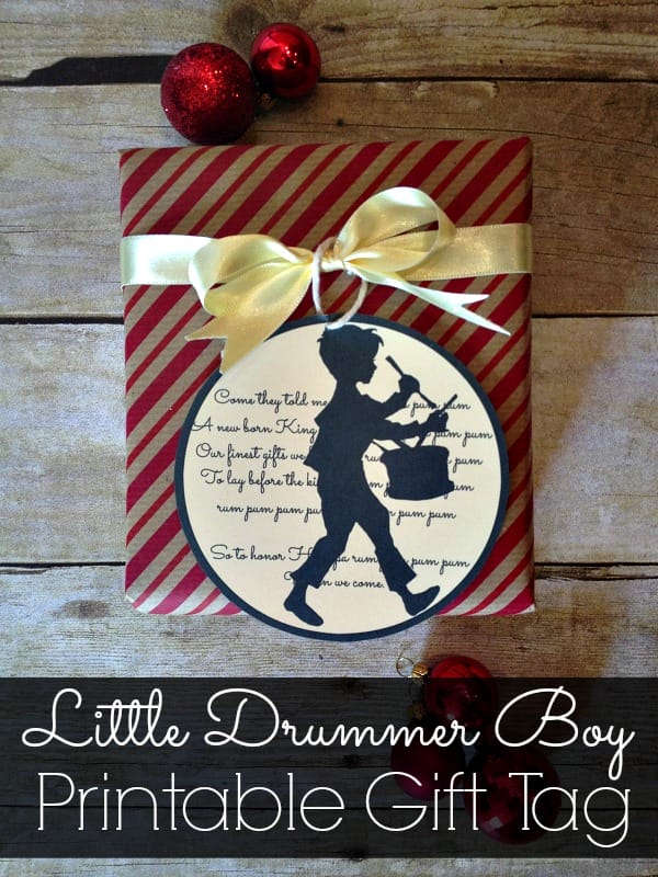 Little Drummer Boy Gift Tag::Bloggers Best 12 Days of Christmas