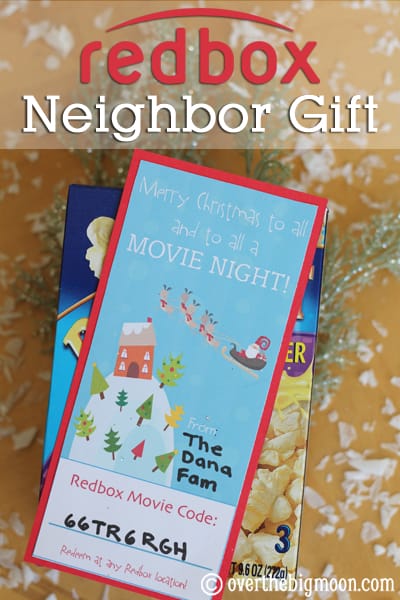 Redbox Neighbor Gift::Bloggers Best 12 Days of Christmas