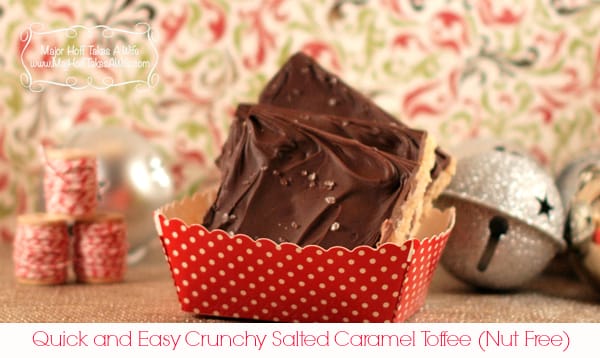 Quick and Easy Crunchy Salted Caramel Toffee (nut Free)
