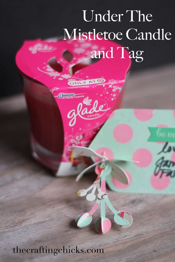 Under The Mistletoe Candle and Gift Tag