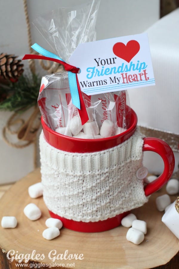 Friendship Warms My Heart Gift and Tag::Bloggers Best 12 Days of Christmas