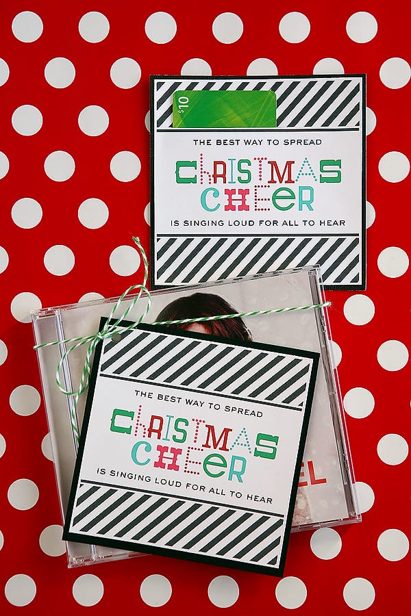 Christmas Cheer FREE Gift Tag ::Bloggers Best 12 Days of Christmas