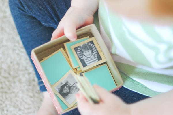 DIY Personalized Memory Game::Bloggers Best 12 Days of Christmas