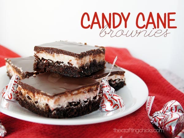Candy Cane Brownies