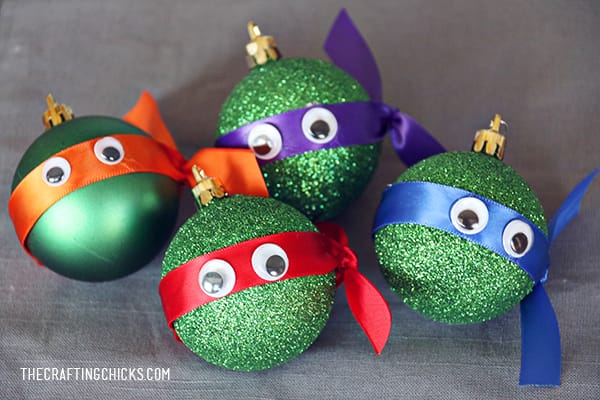 DIY Ninja Turtle Ornaments
