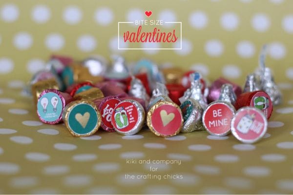 Bite Size Valentines at the crafting chicks. LOVE!