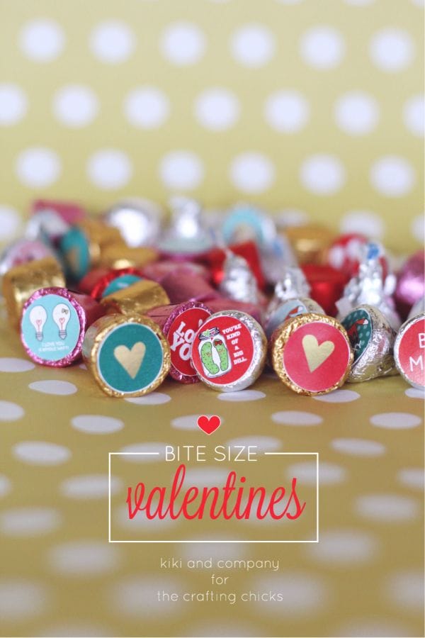 Bite Size Valentines at the crafting chicks. SO cute!
