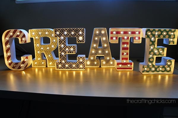 CREATE Marquee Letters