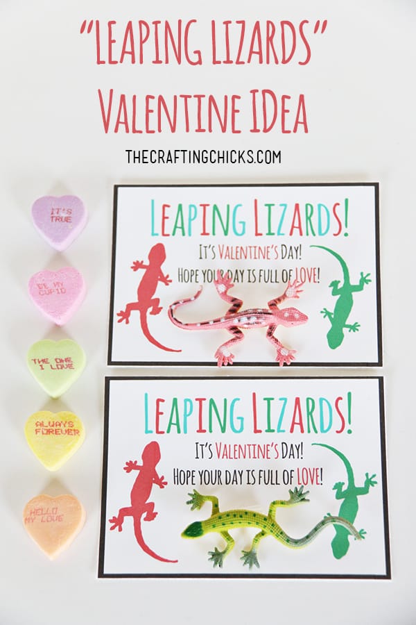 Leaping Lizard Valentines *Free Printable