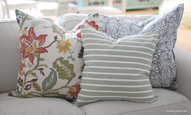 These pillows are a great way to add color to a room