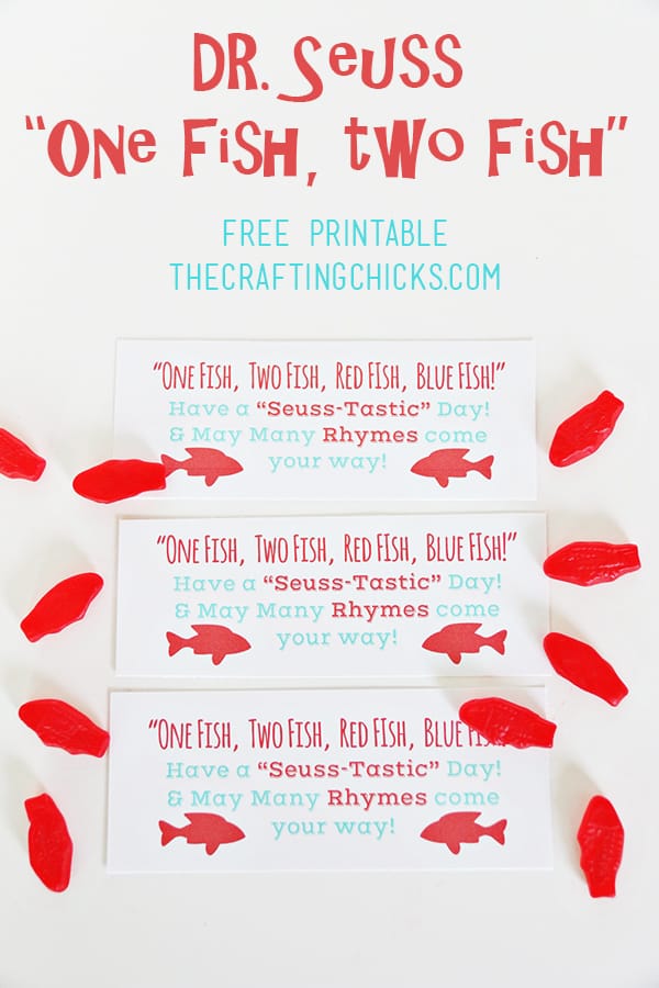 One Fish Two Fish Dr. Seuss Tags *Free Printable
