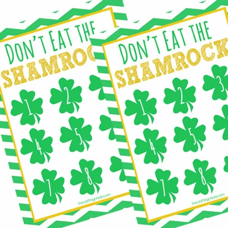 Don’t Eat the Shamrock!  St. Patrick’s Day “Don’t Eat Pete” Version *Free Printable