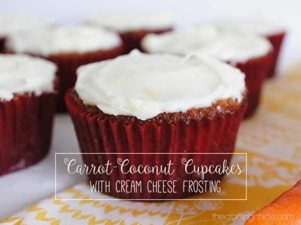 carrot-coconut cupcakes