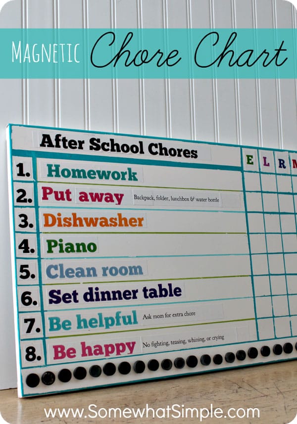 15 easy chore charts that your kids will love! These printables are so great (and easy)!