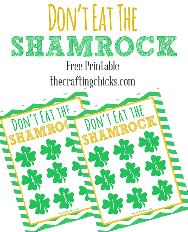 Don't Eat the Shamrock! St. Patrick's Day "Don't Eat Pete" Printable Game