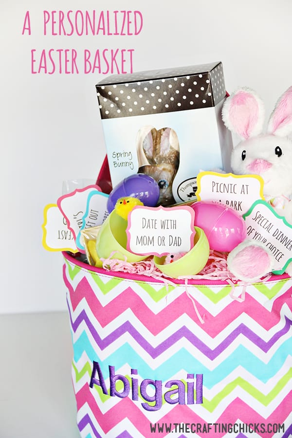 A Personalized Easter Basket *Free Printable Easter Egg Coupons