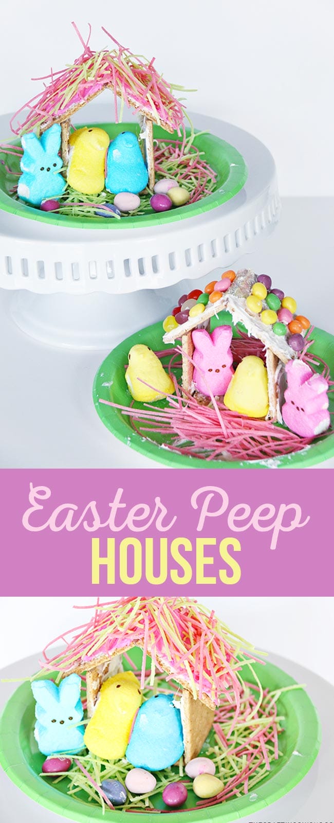 Easter Peep Houses Kid Craft