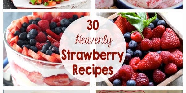 30 Strawberry Recipes - drinks, salads, chicken, desserts, cookies... I can't wait to try them all!