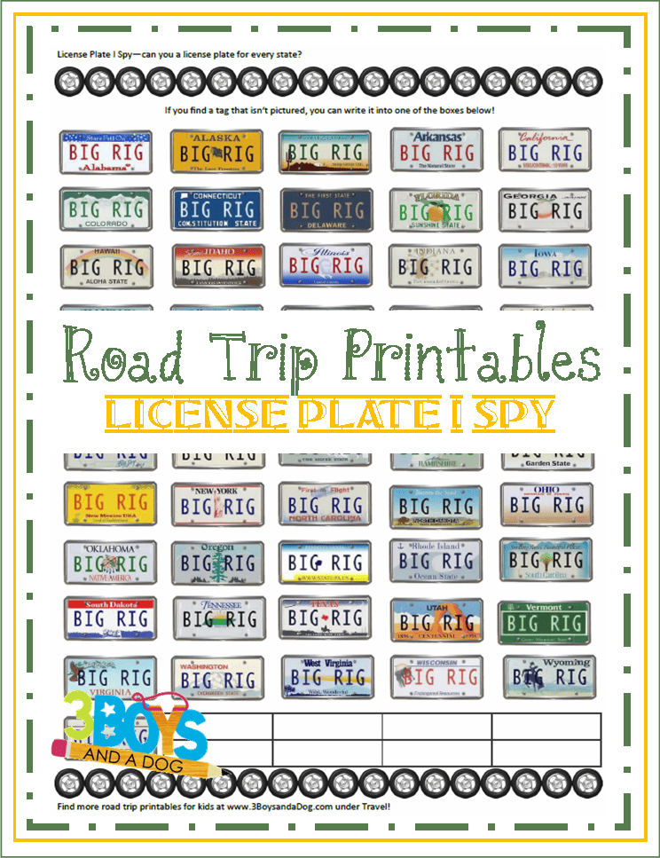Road trips with kids - printables, games, activities - this has it all!