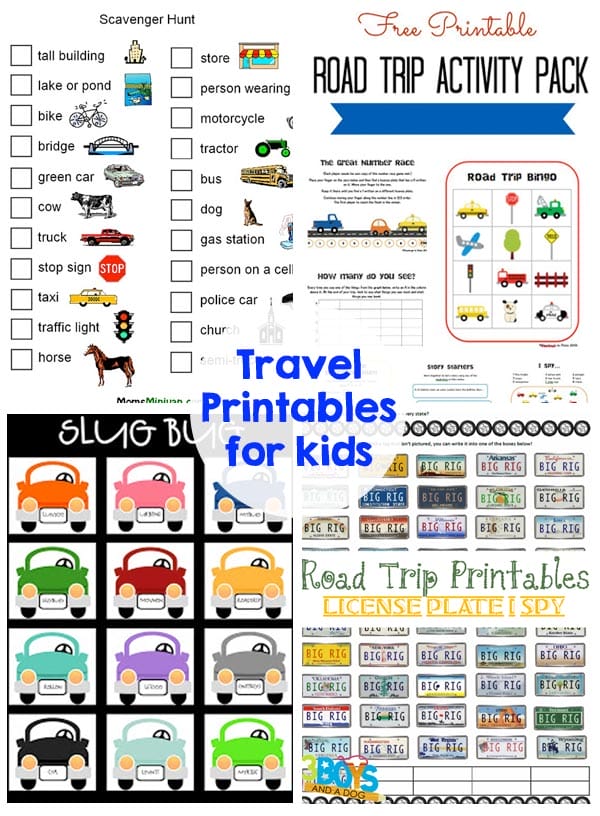 Traveling with kids - printables, games, activities - this has it all!