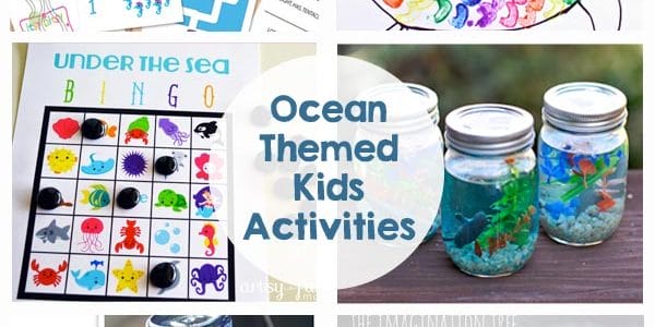Ocean Themed Kids Activities - Printables, games, and more! Perfect for summer fun!