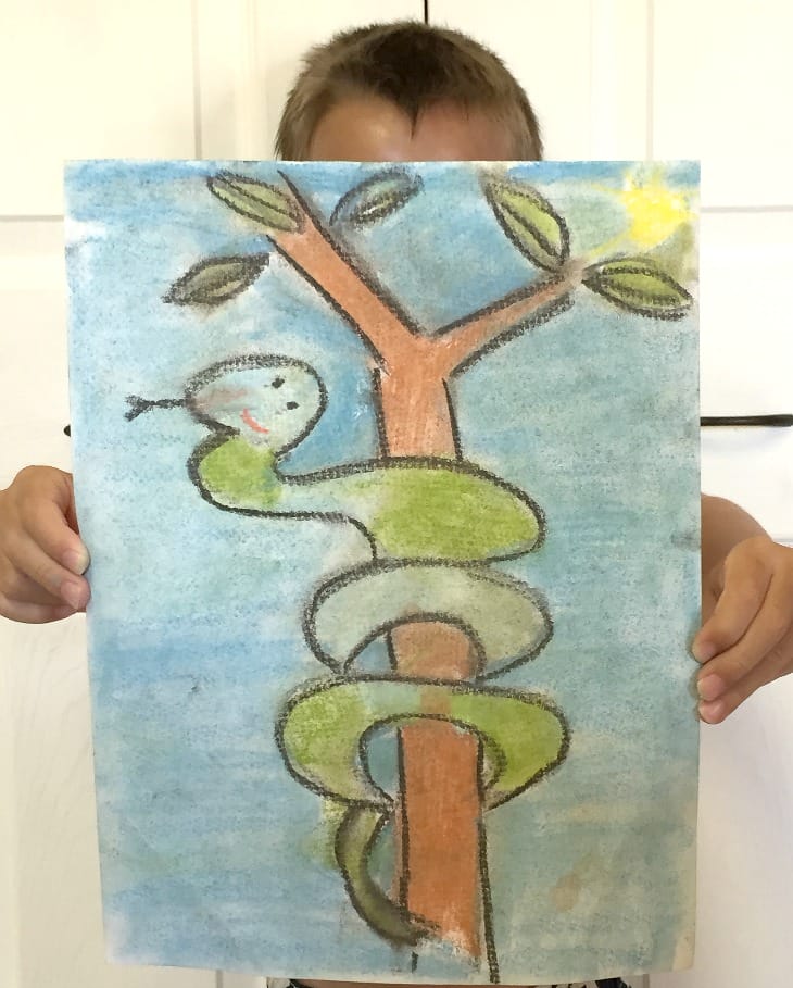 DIY Rainforest Animals with Chalk Pastel Drawings