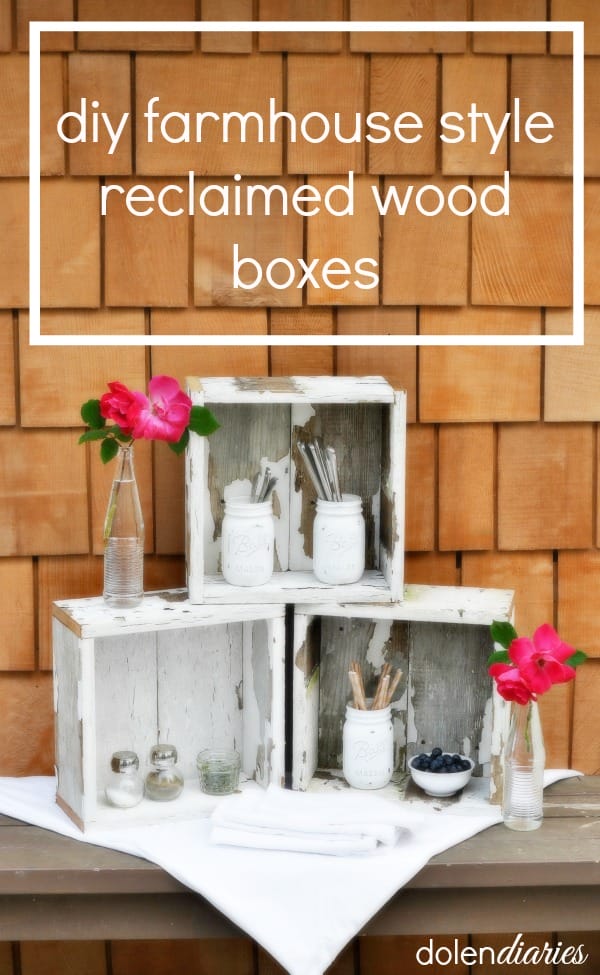 DIY Farmhouse Style Wood Box