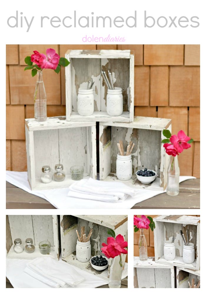 diy reclaimed boxes Collage