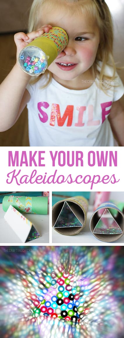 Make Your Own Kaleidoscopes, DIY Kaleidoscopes, Kid Craft