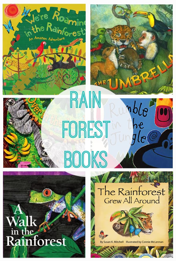 sm rain forest book collage