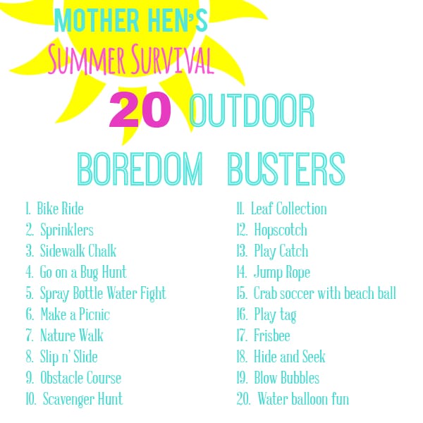 sm summer outdoor boredom busters