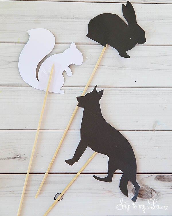 Forest Animal Shadow Puppets