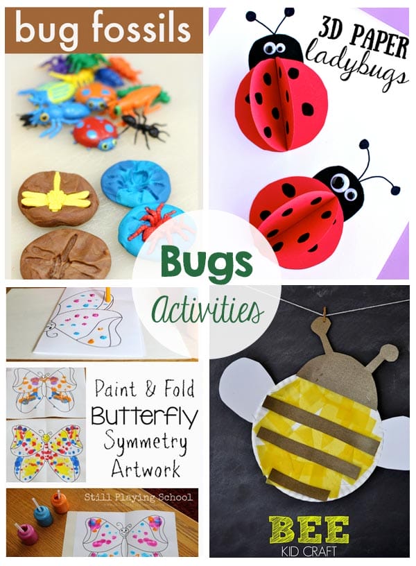 Bugs Activities and Printables - so many fun crafts to keep kids busy this summer!
