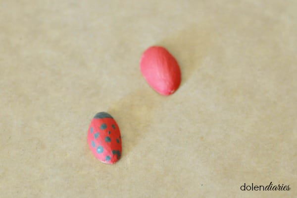 pistachio shell ladybug