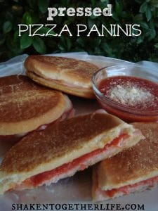 Pressed Pizza Paninis from Shaken Together