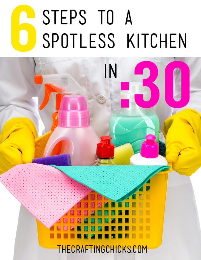 5 steps to a spotless kitchen in 30 minutes