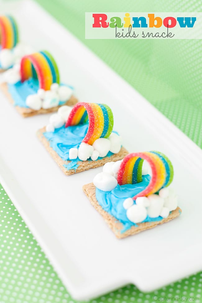 Rainbow kids snack idea