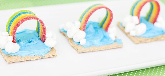rainbow kids snack