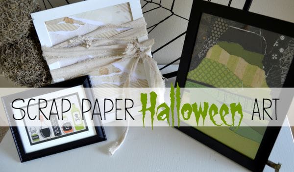 Scrap Paper Halloween Art