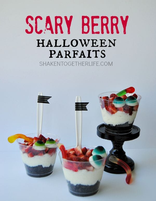 Scary Berry Halloween Parfaits from Shaken Together