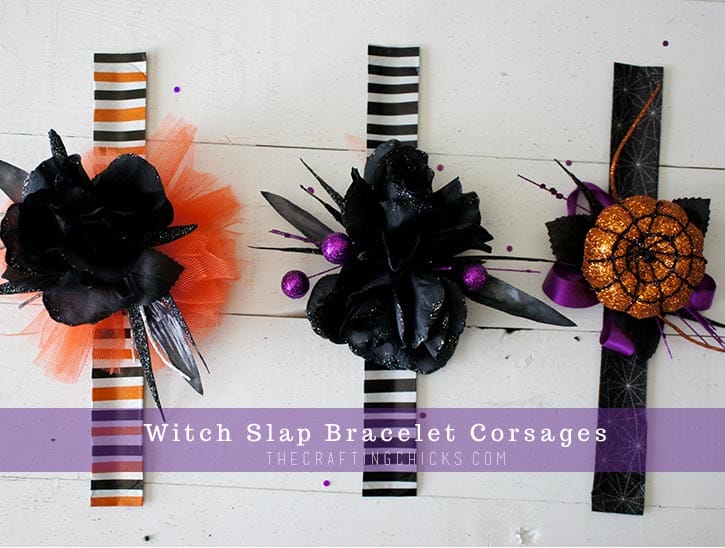 Halloween Slap Bracelet Corsages