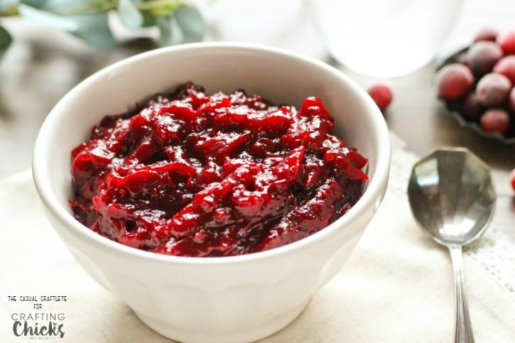 Easy Homemade Cranberry Sauce with fresh all natural ingredients