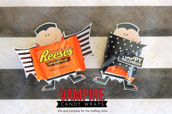 Halloween Vampire Candy Wraps