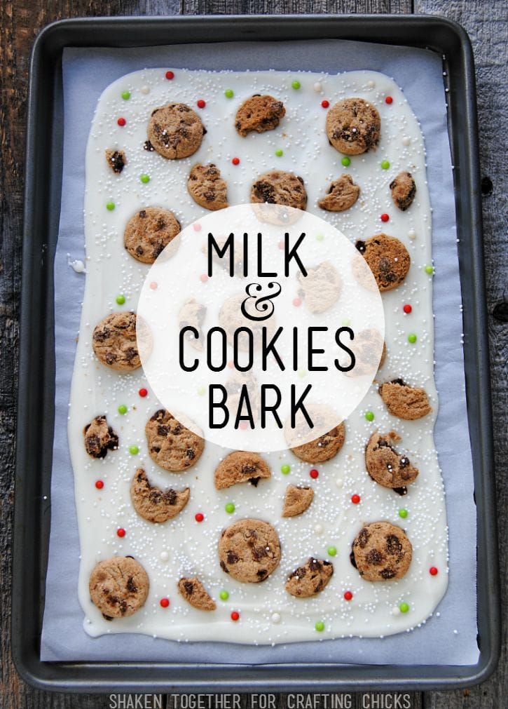 Santa will put you on his nice list when you leave these easy, no bake Milk & Cookies Bark for him on Christmas Eve!