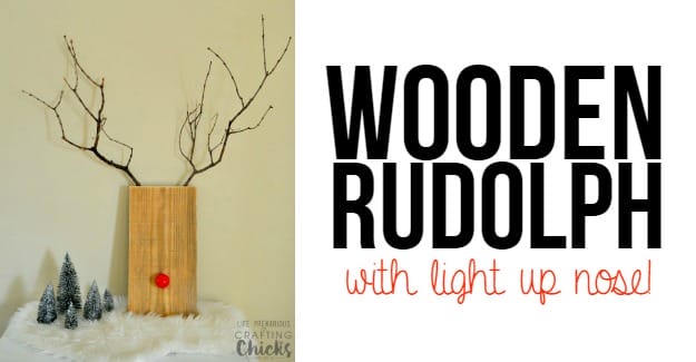 Easy Wooden Rudolph