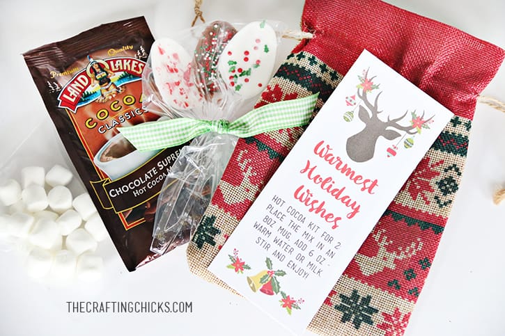 Hot Cocoa Kit Gift & Free Printable Tag