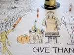 Thanksgiving Coloring Tablecloth - The Crafting Chicks