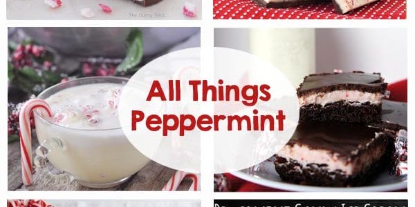 All things peppermint! Ice cream, mints, cheesecake, bark, egg nog, milkshake, popcorn, cake, brownie, oreo, hot chocolate, extract, sugar scrub, bath salts, bath bomb and so much more! Yum!