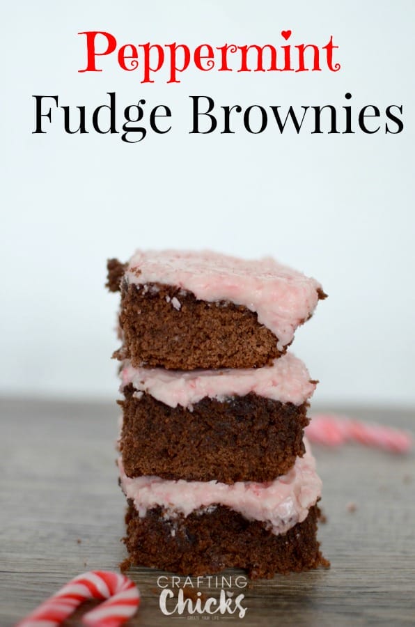 Peppermint Fudge Brownies: A Festive Treat | The Crafting Chicks